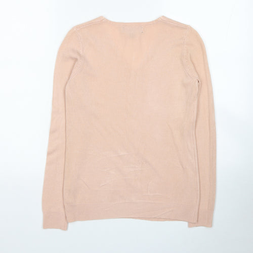 Atmosphere Womens Pink Round Neck Acrylic Pullover Jumper Size 6