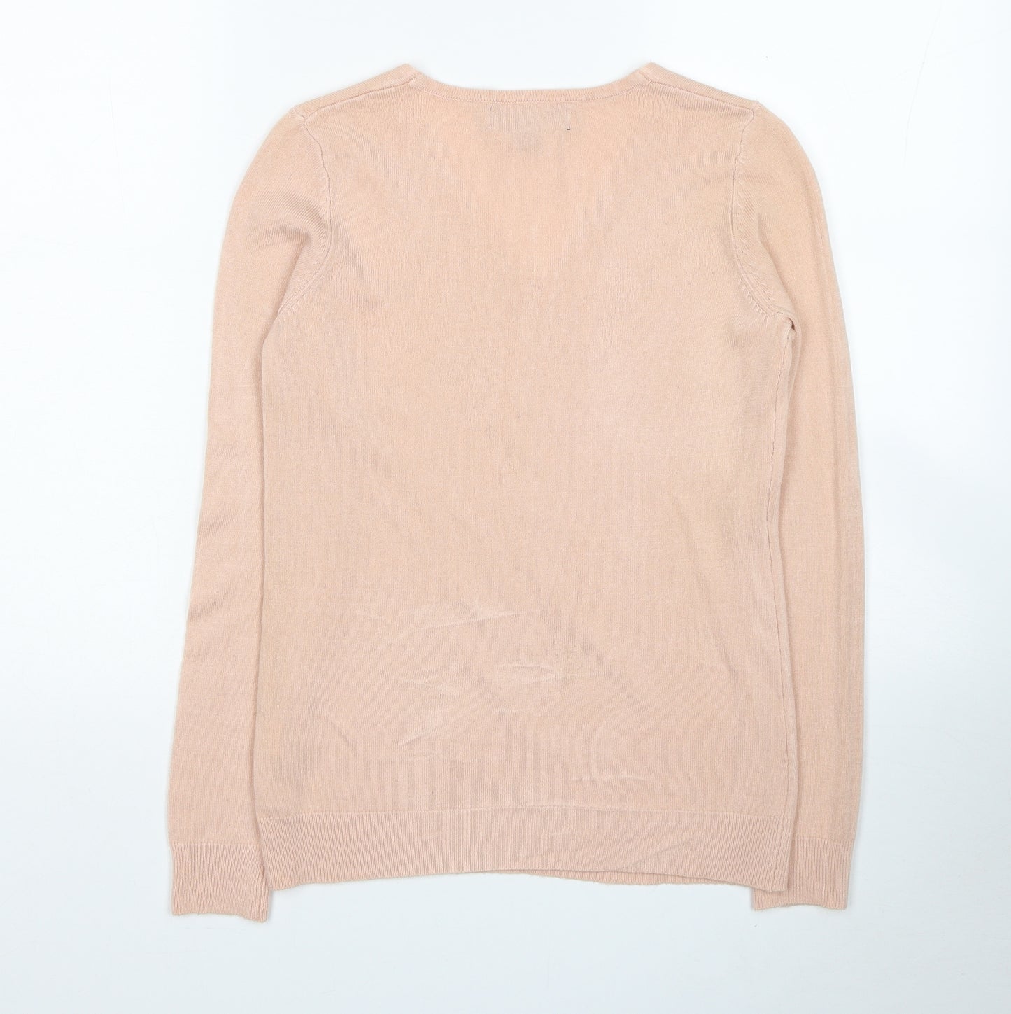 Atmosphere Womens Pink Round Neck Acrylic Pullover Jumper Size 6