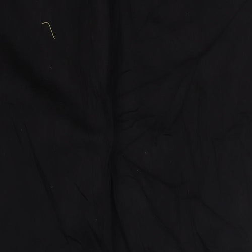 Marks and Spencer Womens Black Cotton Straight Jeans Size 22 L30 in Regular Zip