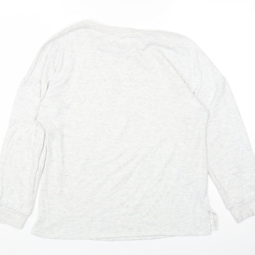 Primark Womens Grey Round Neck Polyester Pullover Jumper Size M