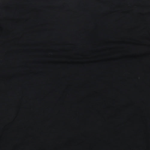 JACHS Womens Black High Neck Cotton Pullover Jumper Size M