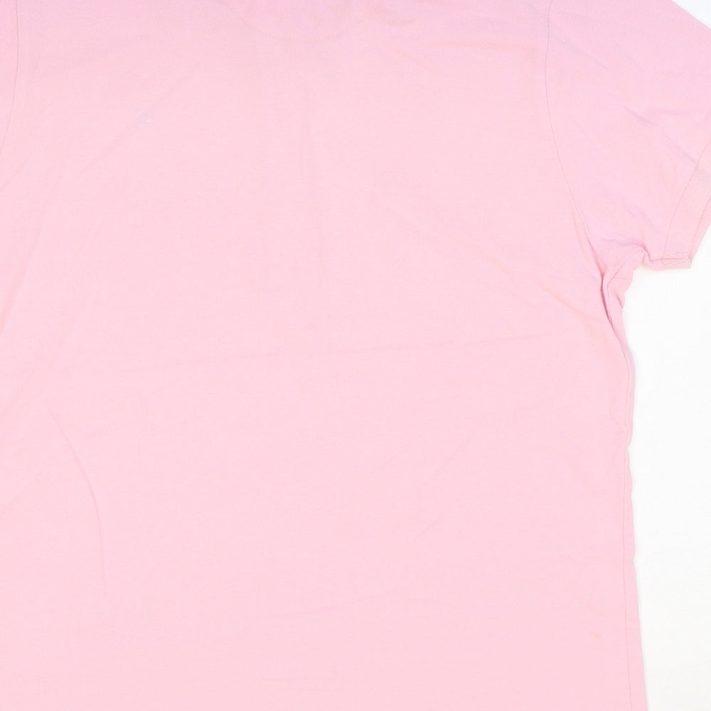 Crew Clothing Womens Pink 100% Cotton Basic Polo Size 18 Collared