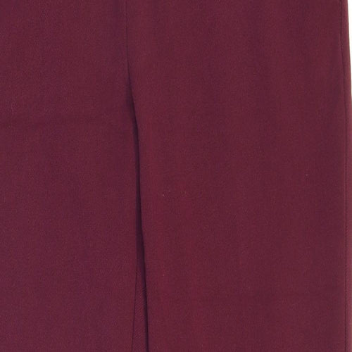 Principles Womens Red Polyester Dress Pants Trousers Size 10 L24 in Regular Zip