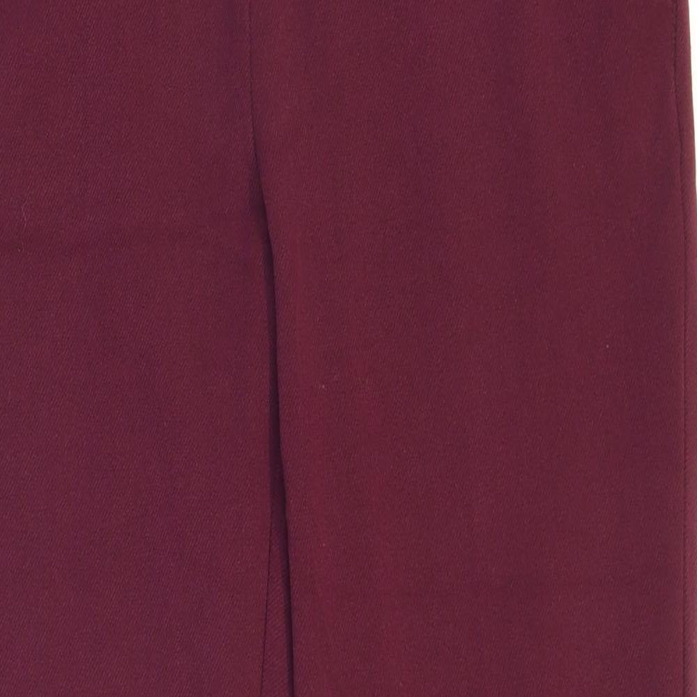 Principles Womens Red Polyester Dress Pants Trousers Size 10 L24 in Regular Zip