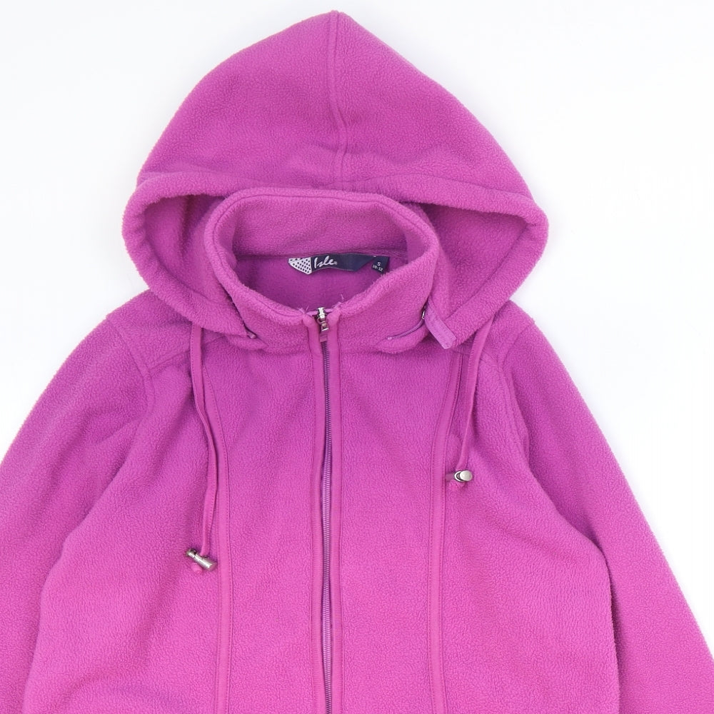 Isle Womens Pink Jacket Size 10 Zip