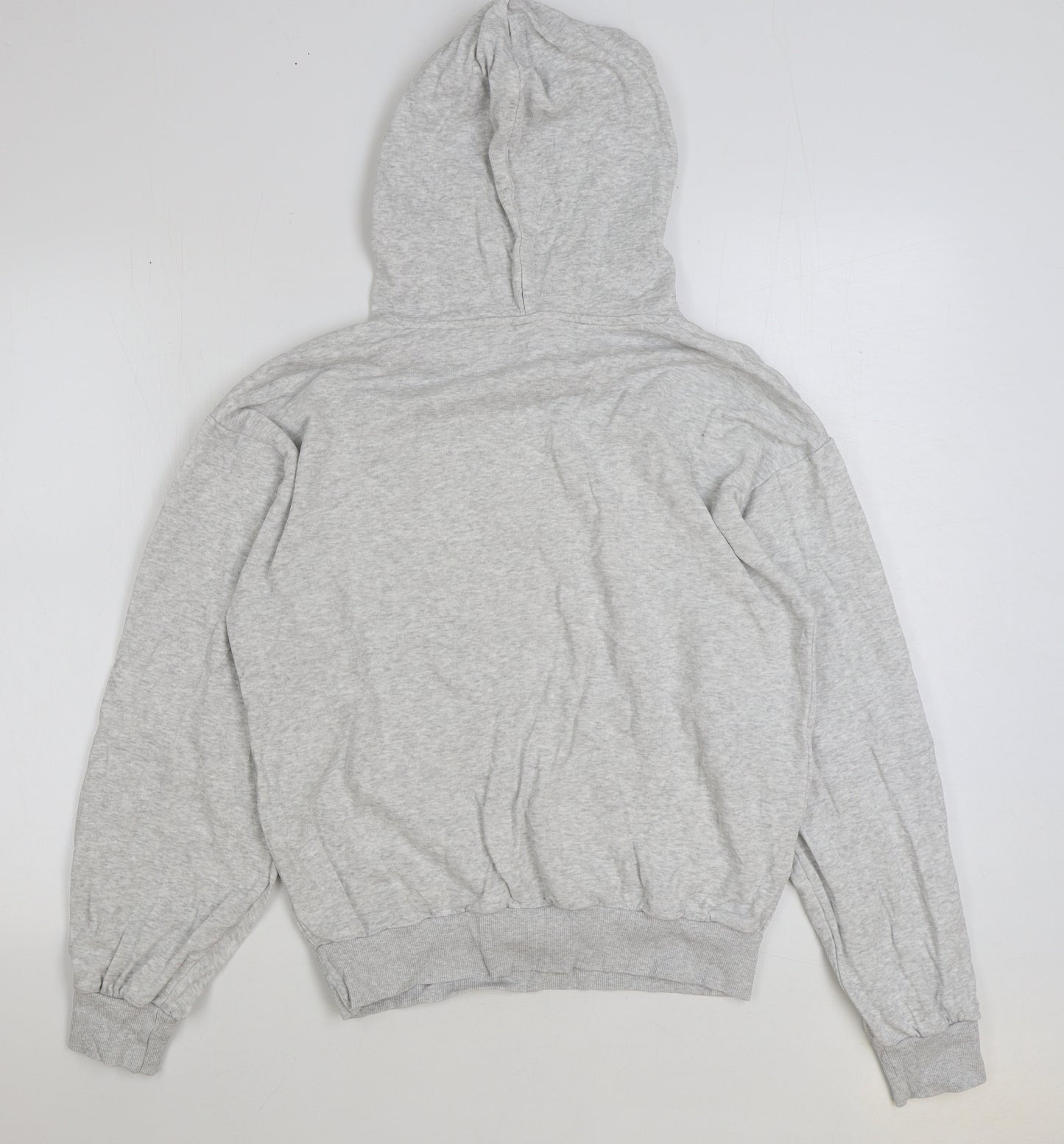 H&M Girls Grey Polyester Pullover Hoodie Size 14 Years Pullover