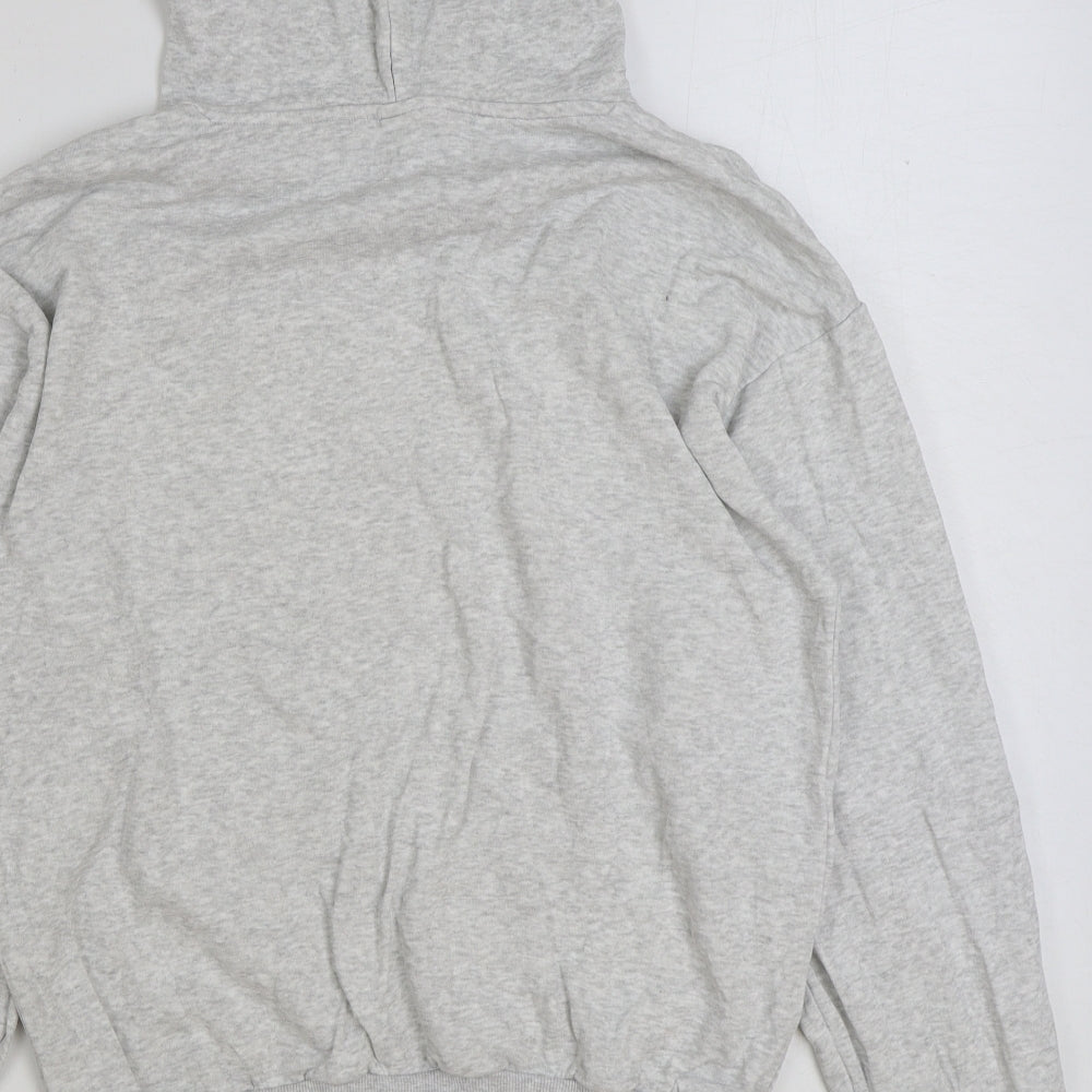 H&M Girls Grey Polyester Pullover Hoodie Size 14 Years Pullover