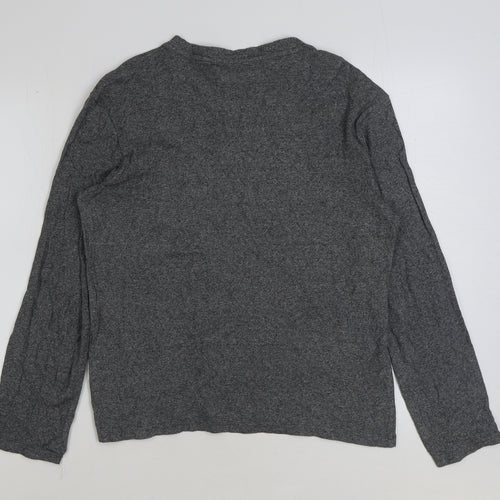 NEXT Mens Grey Polyester T-Shirt Size S Round Neck