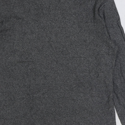 NEXT Mens Grey Polyester T-Shirt Size S Round Neck