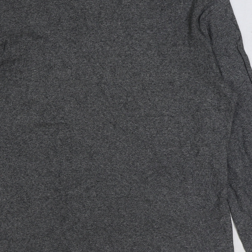 NEXT Mens Grey Polyester T-Shirt Size S Round Neck