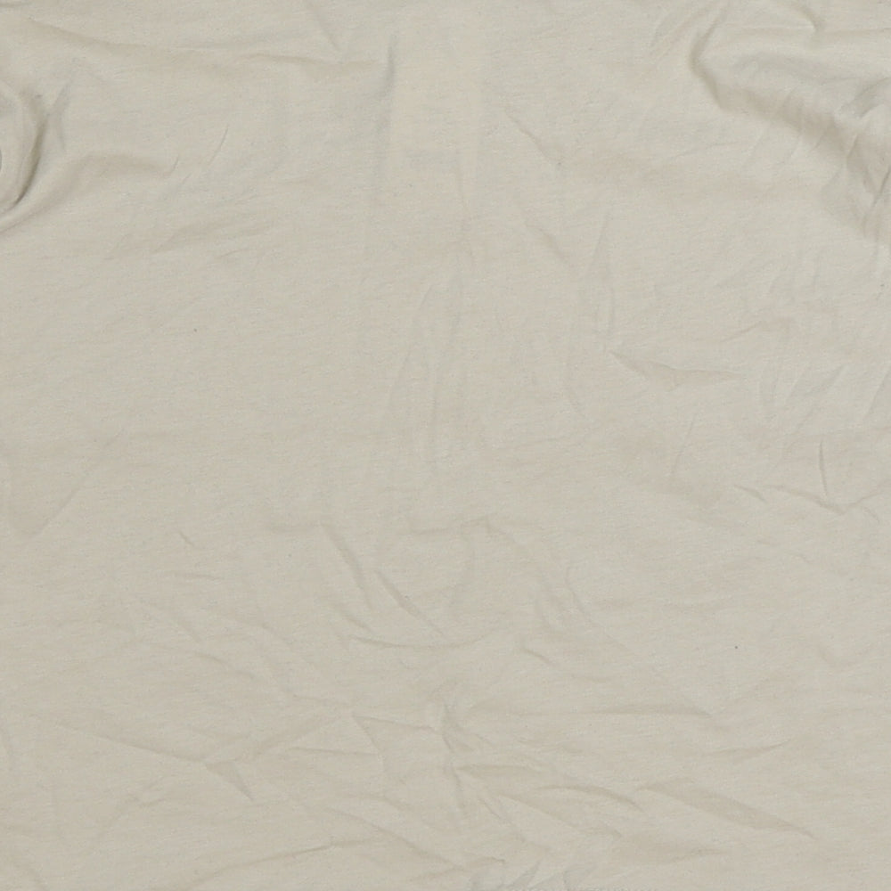 George Boys Beige Cotton Basic T-Shirt Size 4-5 Years Round Neck Pullover - Make today a good day