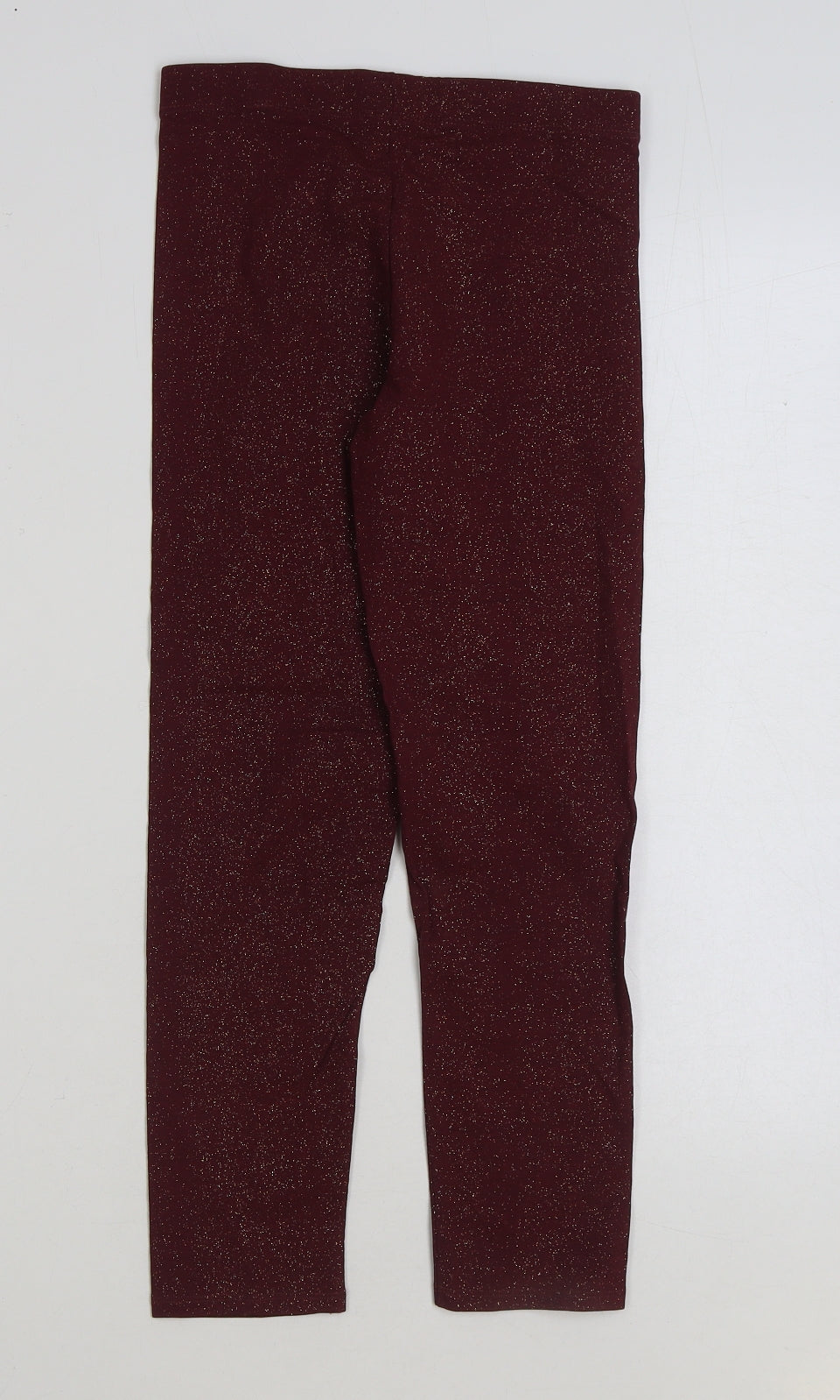TU Girls Red Cotton Jegging Trousers Size 10-11 Years Regular Pullover