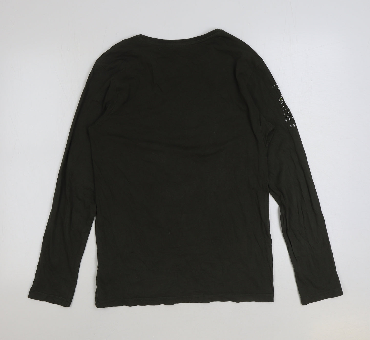 George Boys Green Cotton Basic T-Shirt Size 13-14 Years Round Neck Pullover - Stay Real