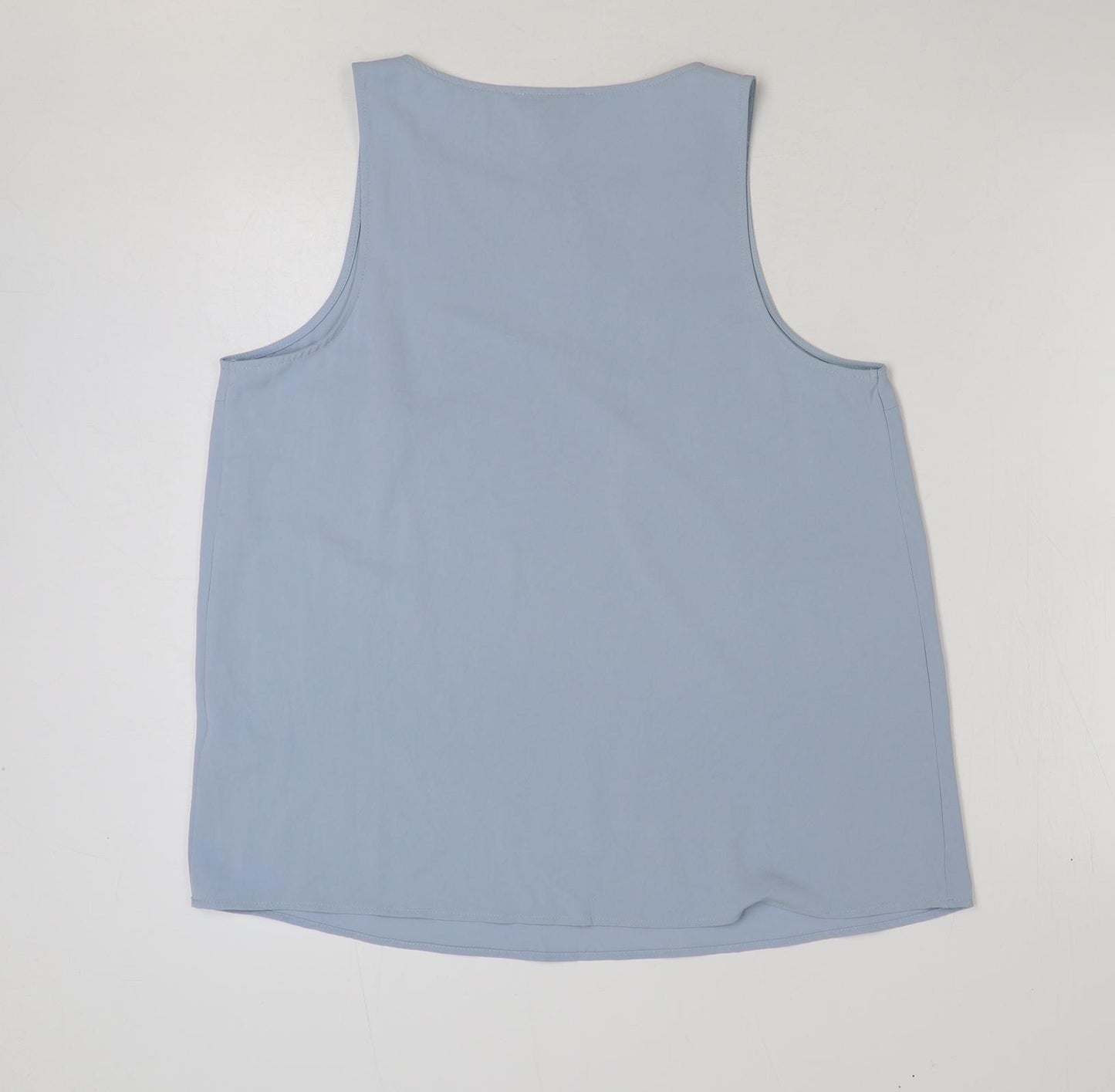 Primark Womens Blue Polyester Basic Blouse Size 16 Round Neck