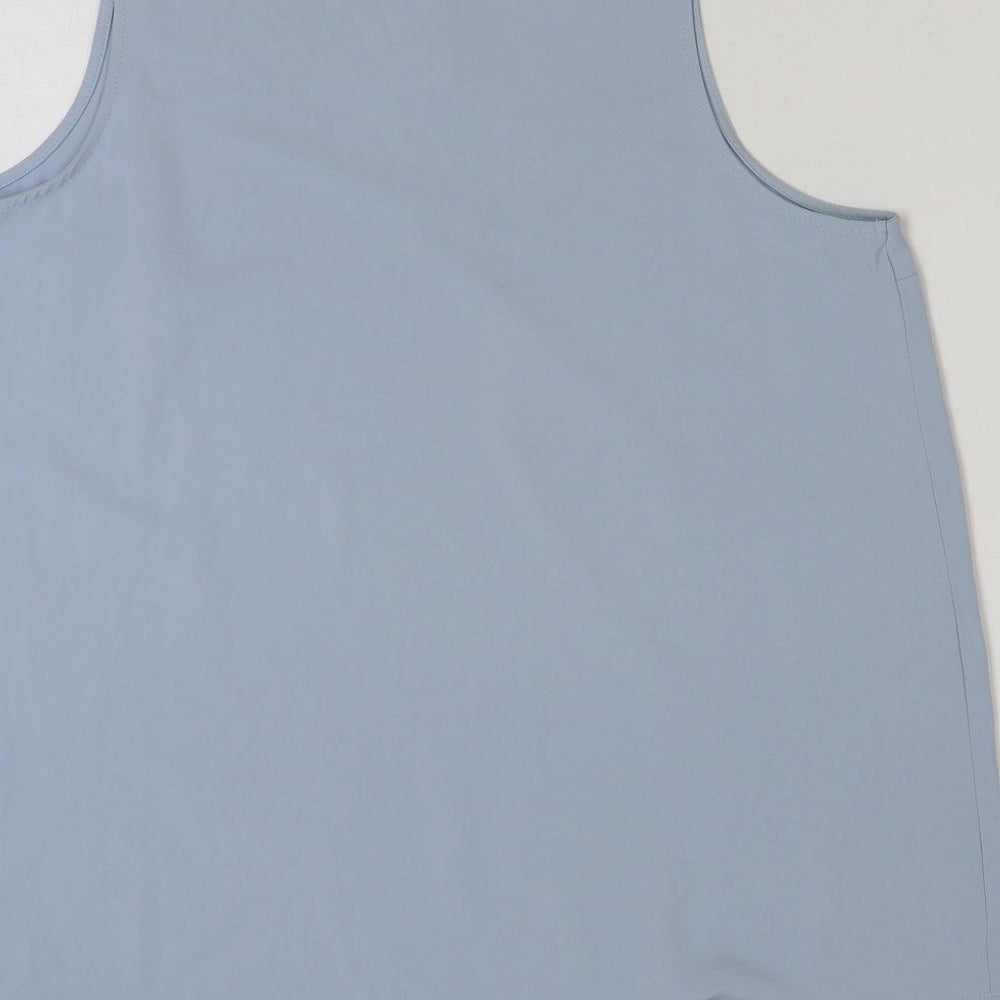 Primark Womens Blue Polyester Basic Blouse Size 16 Round Neck