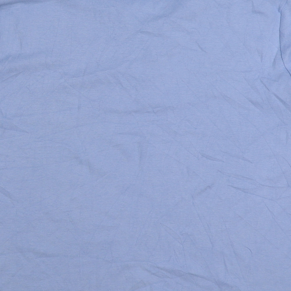 ROWLANDS Womens Blue Cotton Basic Polo Size M Collared