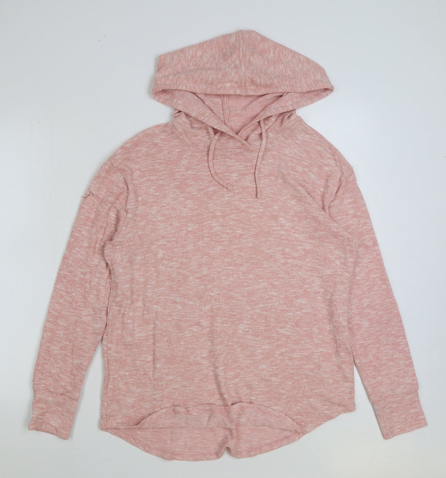 Matalan Womens Pink Viscose Pullover Hoodie Size M Pullover