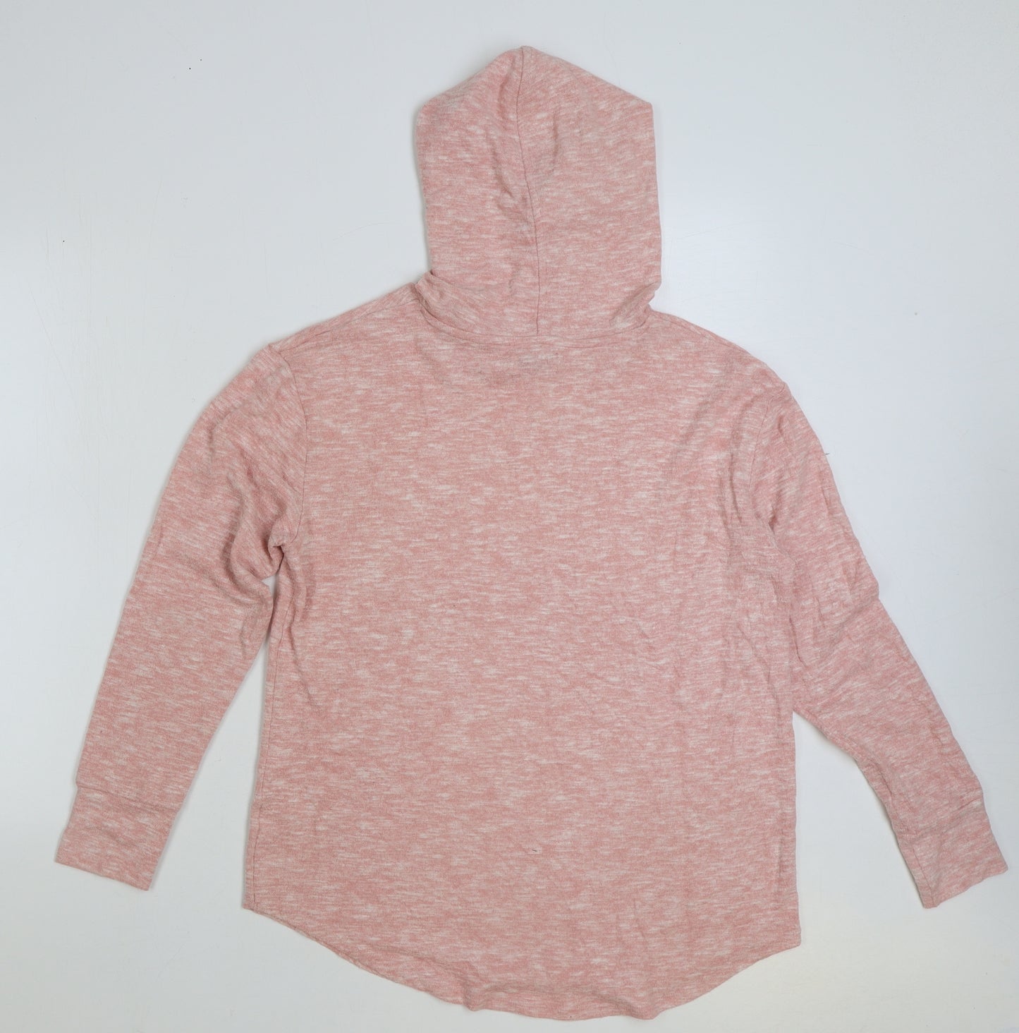 Matalan Womens Pink Viscose Pullover Hoodie Size M Pullover