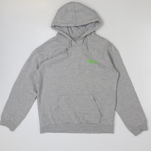 Tee and Cake Womens Grey Cotton Pullover Hoodie Size M Pullover