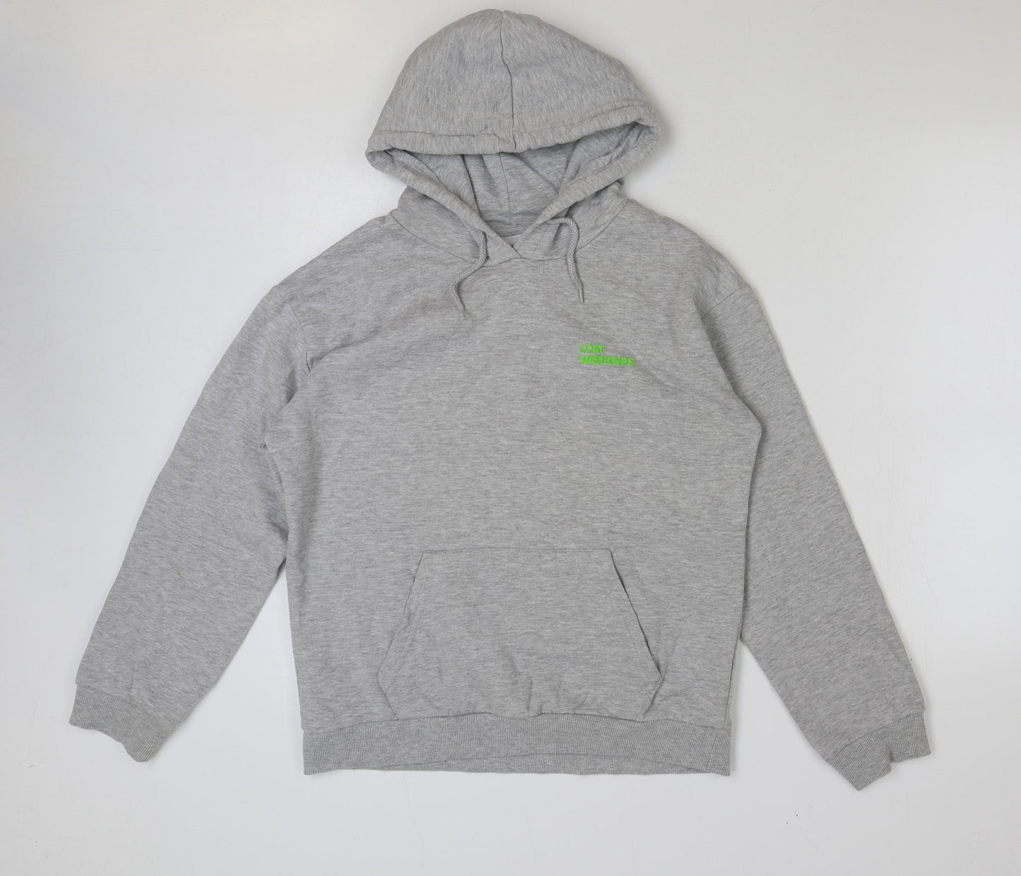 Tee and Cake Womens Grey Cotton Pullover Hoodie Size M Pullover