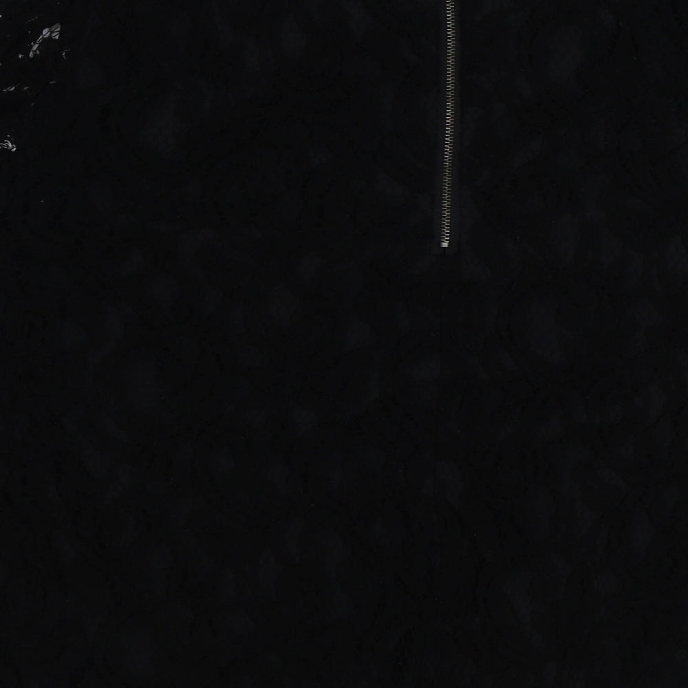 celuu Womens Black Cotton Basic Blouse Size 20 Round Neck