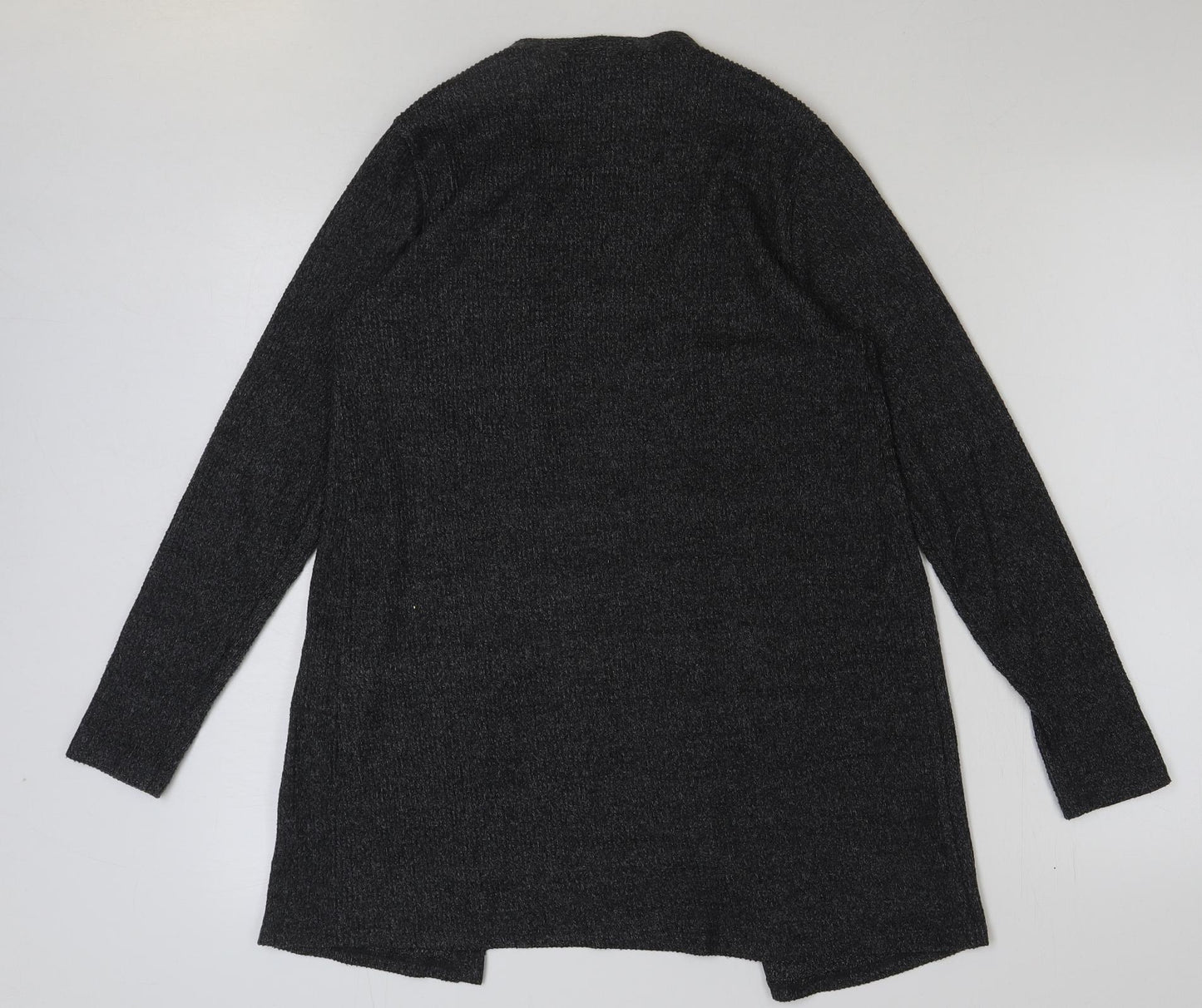 Papaya Womens Grey V-Neck Polyester Cardigan Jumper Size 10