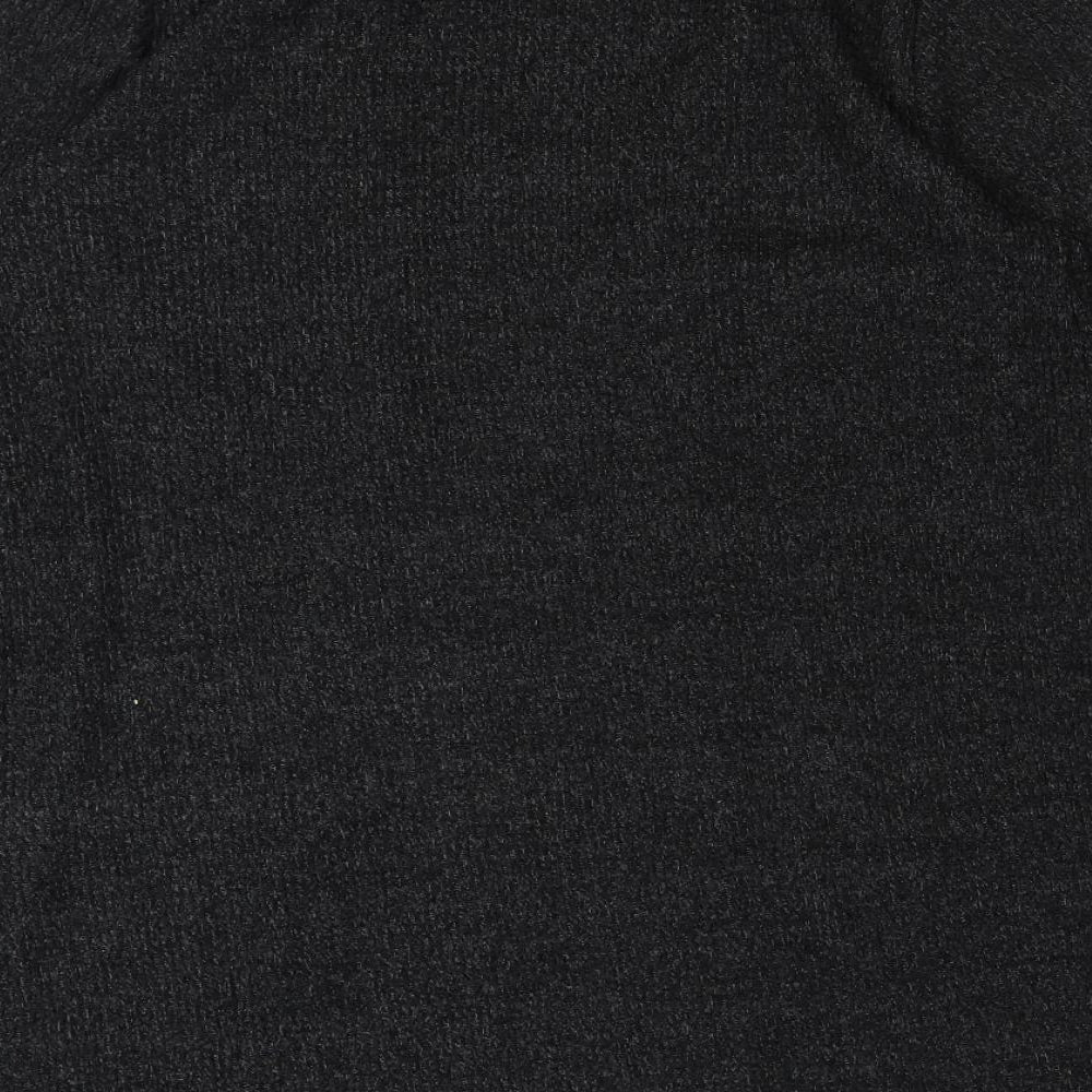 Papaya Womens Grey V-Neck Polyester Cardigan Jumper Size 10