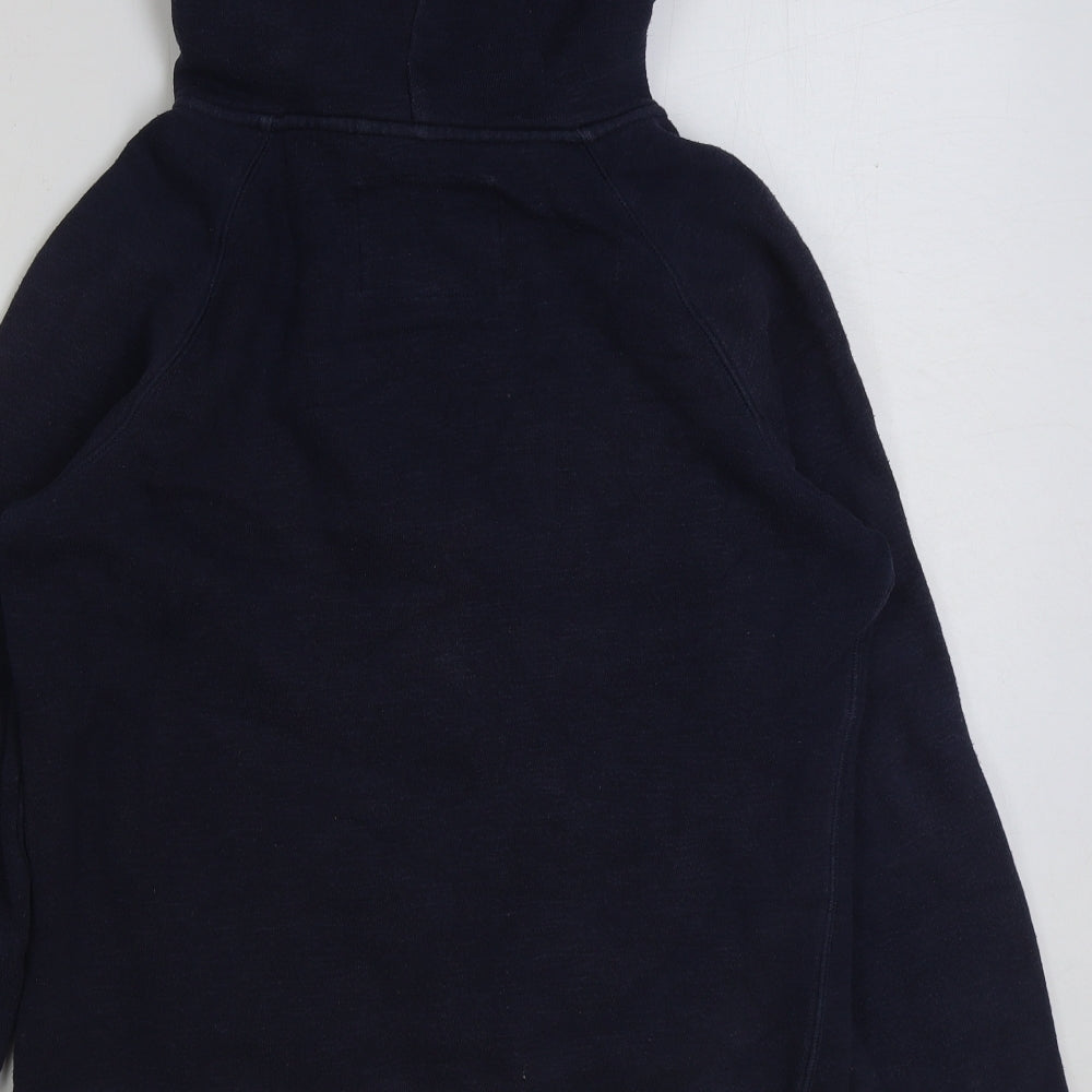Jack Wills Womens Blue Polyester Full Zip Hoodie Size 14 Zip