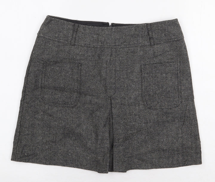 Be Beau Womens Grey Herringbone Polyester Cargo Set Size 10 Zip