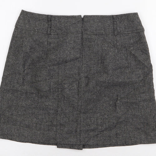 Be Beau Womens Grey Herringbone Polyester Cargo Set Size 10 Zip