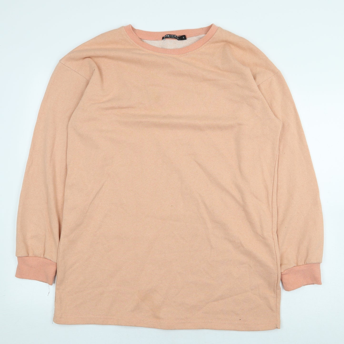 I SAW IT FIRST Womens Orange Cotton Pullover Sweatshirt Size S Pullover