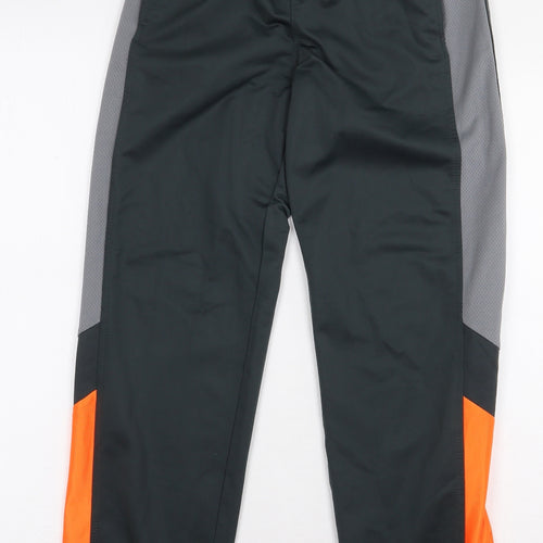 Athletic Works Boys Grey Colourblock Polyester Jogger Trousers Size L Regular - Size 10-12