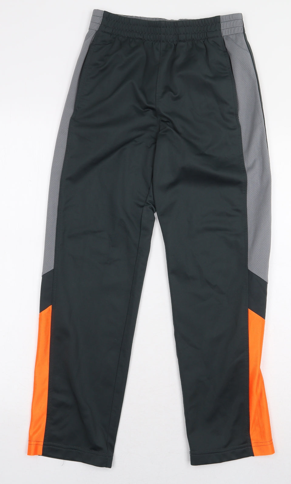 Athletic Works Boys Grey Colourblock Polyester Jogger Trousers Size L Regular - Size 10-12