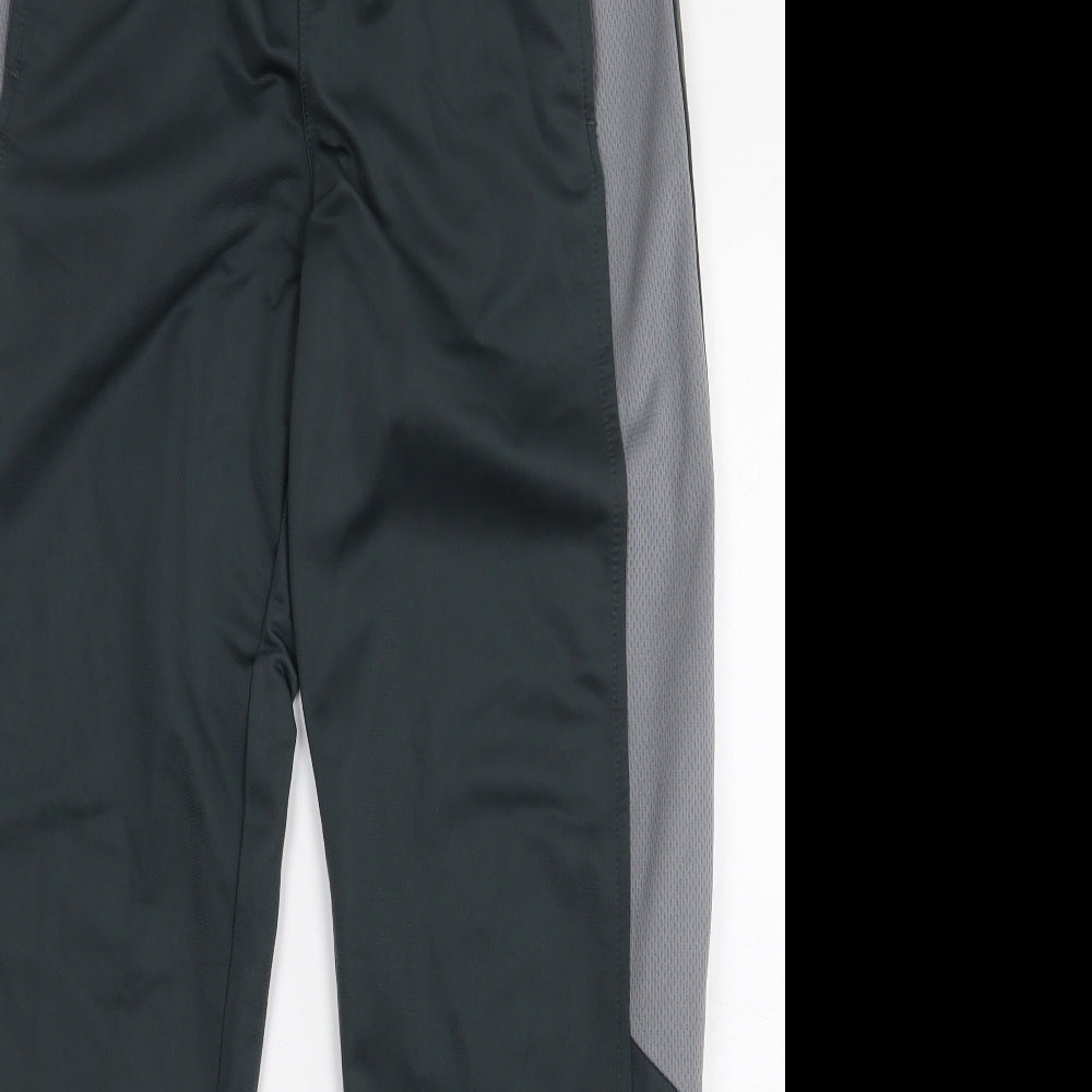 Athletic Works Boys Grey Colourblock Polyester Jogger Trousers Size L Regular - Size 10-12