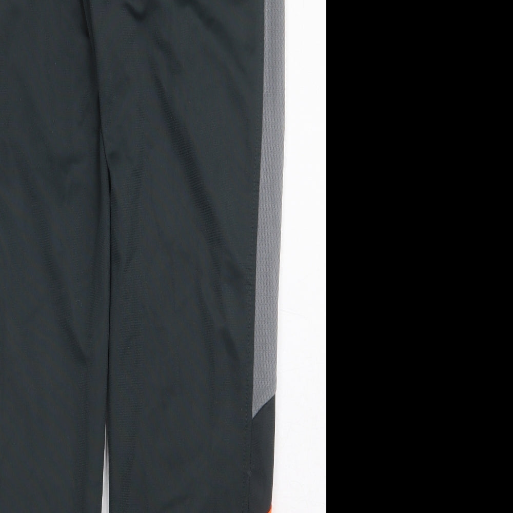 Athletic Works Boys Grey Colourblock Polyester Jogger Trousers Size L Regular - Size 10-12