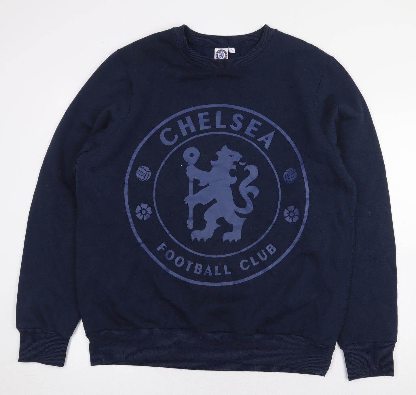 Chelsea Mens Blue Polyester Pullover Sweatshirt Size XL - Chelsea FC
