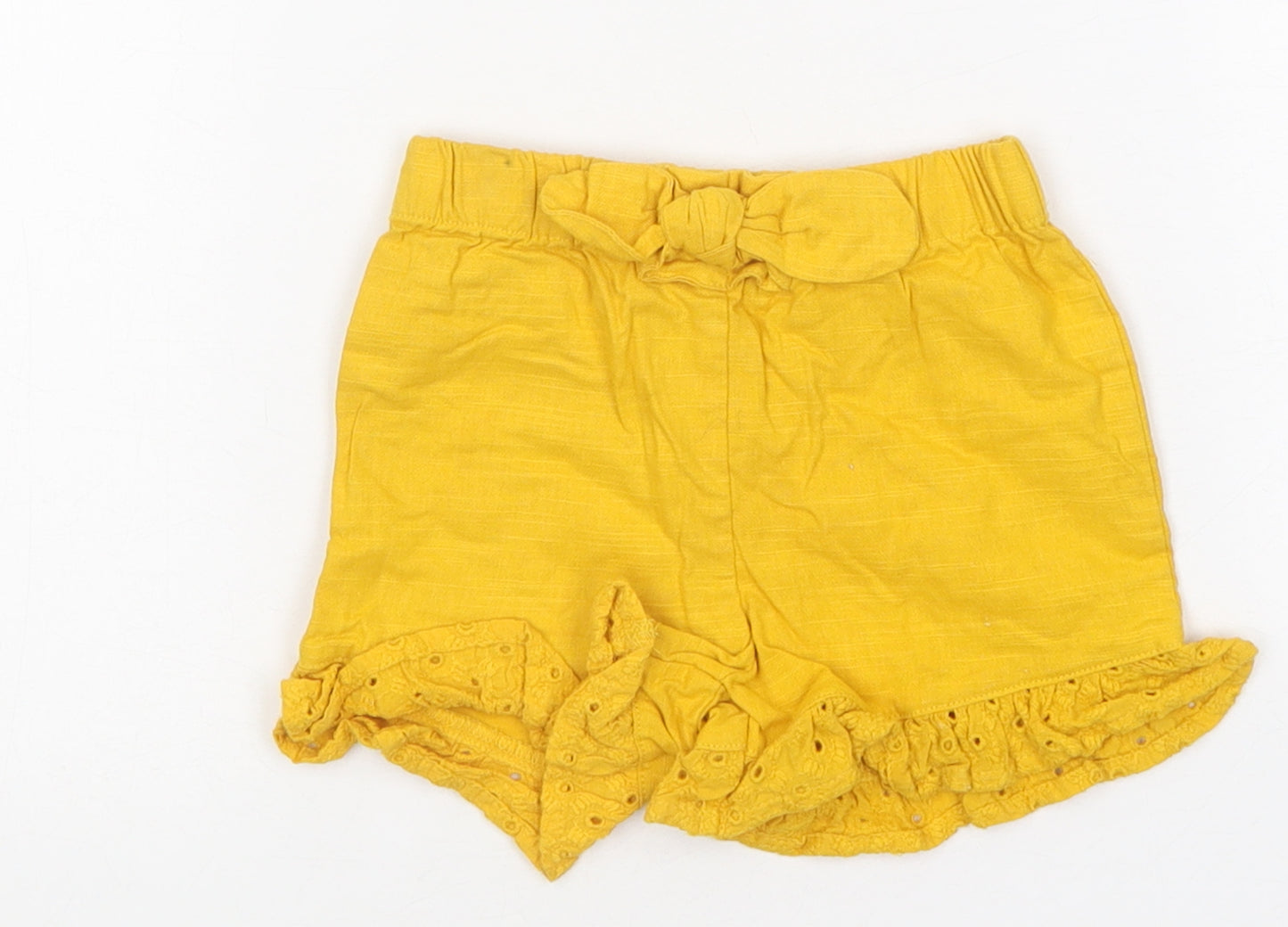 Matalan Baby Yellow Polyester Capri Trousers Size 9-12 Months Pullover - Shorts