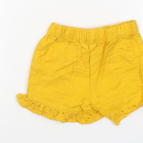 Matalan Baby Yellow Polyester Capri Trousers Size 9-12 Months Pullover - Shorts