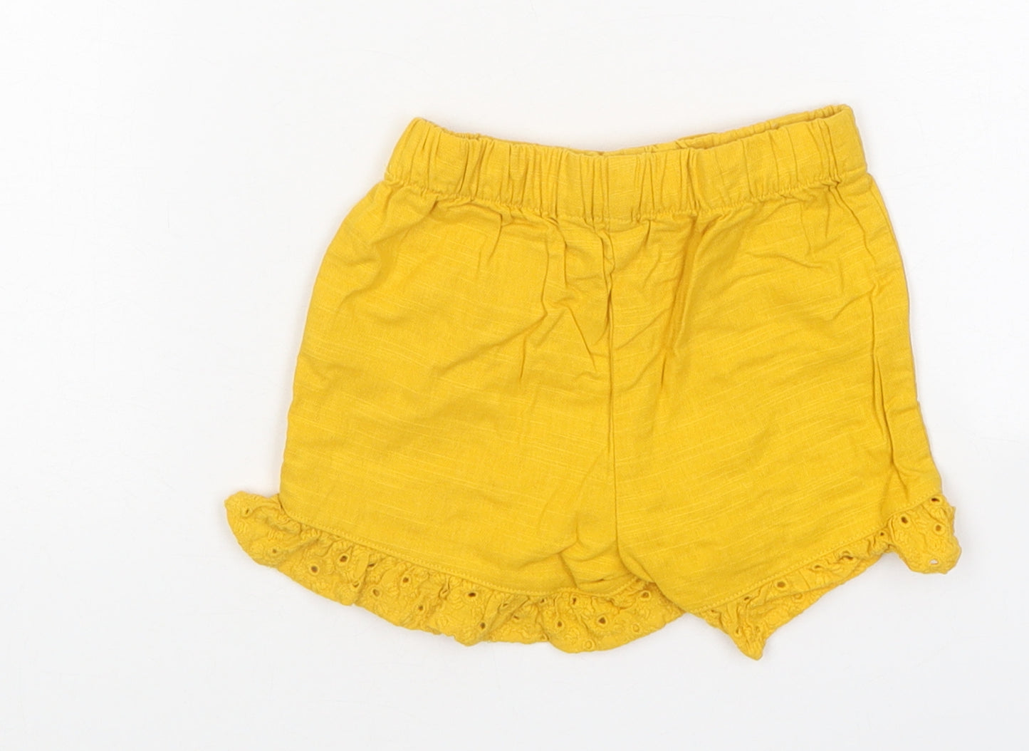 Matalan Baby Yellow Polyester Capri Trousers Size 9-12 Months Pullover - Shorts