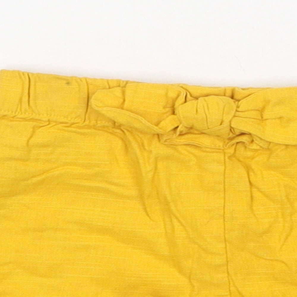 Matalan Baby Yellow Polyester Capri Trousers Size 9-12 Months Pullover - Shorts