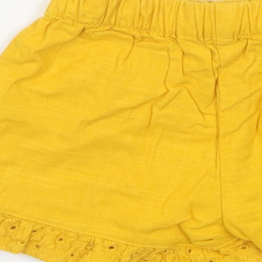 Matalan Baby Yellow Polyester Capri Trousers Size 9-12 Months Pullover - Shorts
