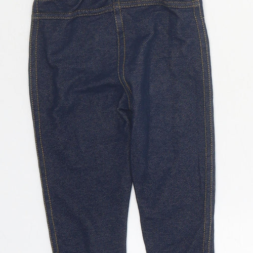 Primark Girls Blue 100% Cotton Jegging Jeans Size 9-10 Years Regular Pullover