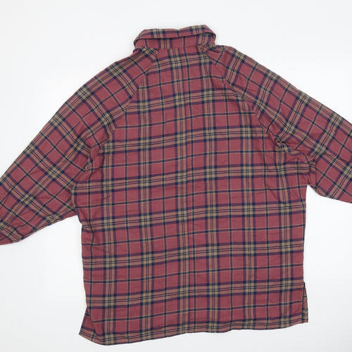 ASOS Womens Purple Plaid Polyester Basic Button-Up Size 8 Collared