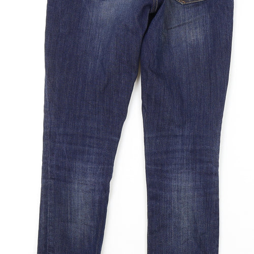 Gap Mens Blue Cotton Skinny Jeans Size 24 in L29 in Regular Zip