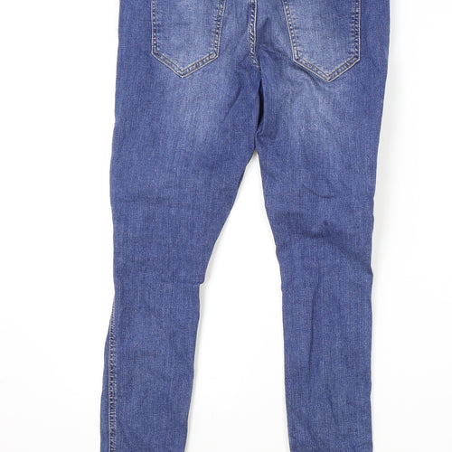 Bee Inspired Mens Blue Cotton Skinny Jeans Size 30 in L29 in Slim Zip