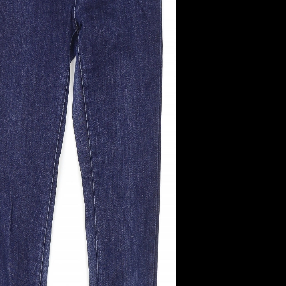 Marks and Spencer Womens Blue Polyester Jegging Leggings Size 10 L31 in