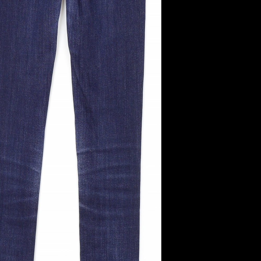Marks and Spencer Womens Blue Polyester Jegging Leggings Size 10 L31 in