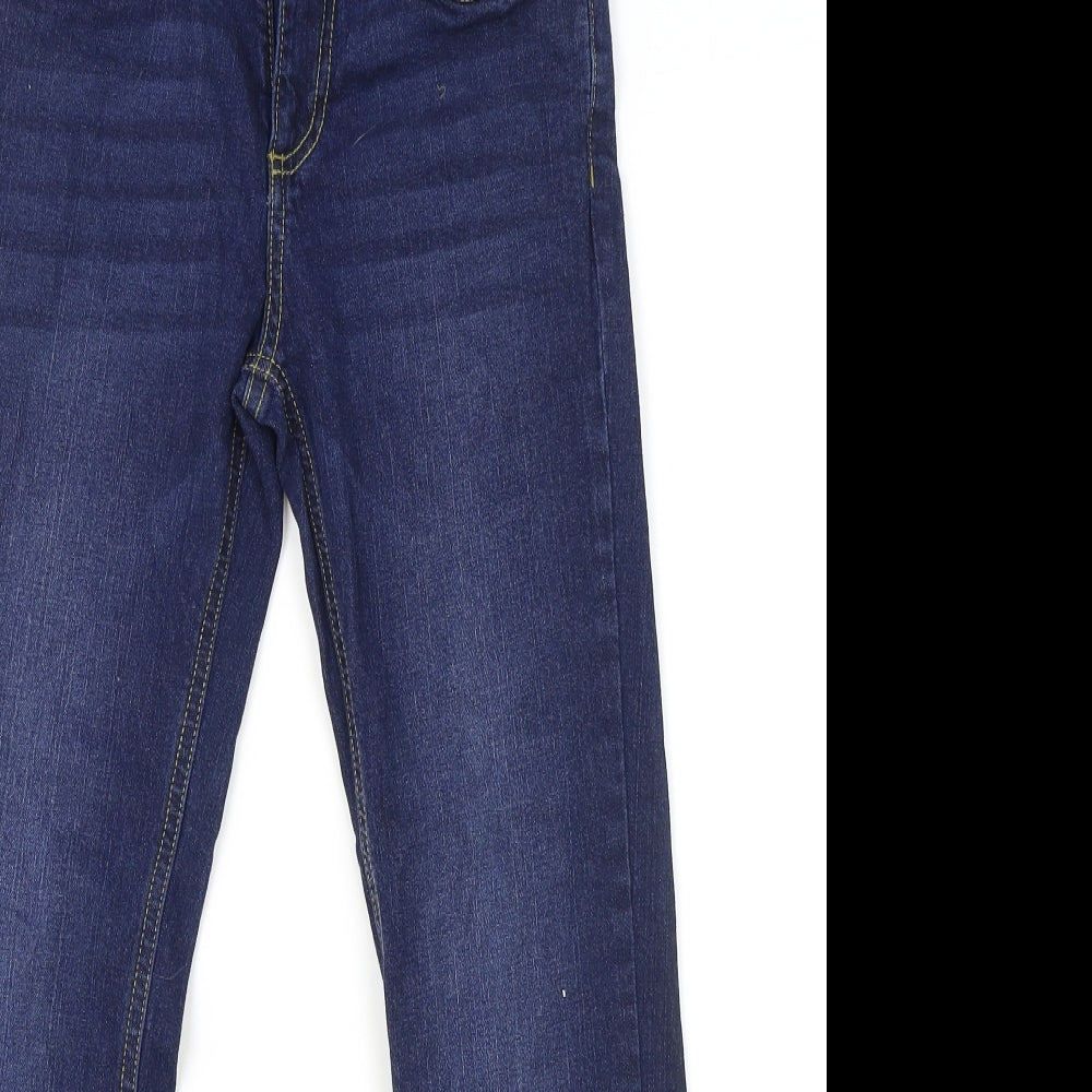 Very Boys Blue Polyester Straight Jeans Size 9 Years Regular Zip