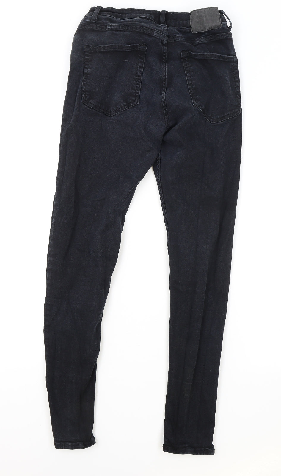 French Connection Womens Black Cotton Skinny Jeans Size 12 L29 in Regular Zip