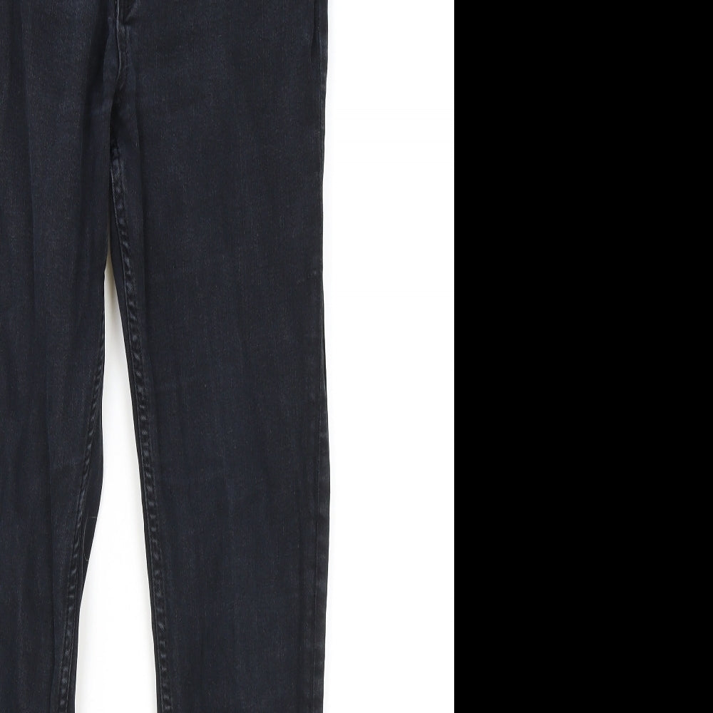 French Connection Womens Black Cotton Skinny Jeans Size 12 L29 in Regular Zip